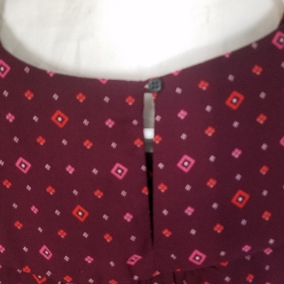 Gap printed long long sleeve blouse size large - Picture 6 of 9